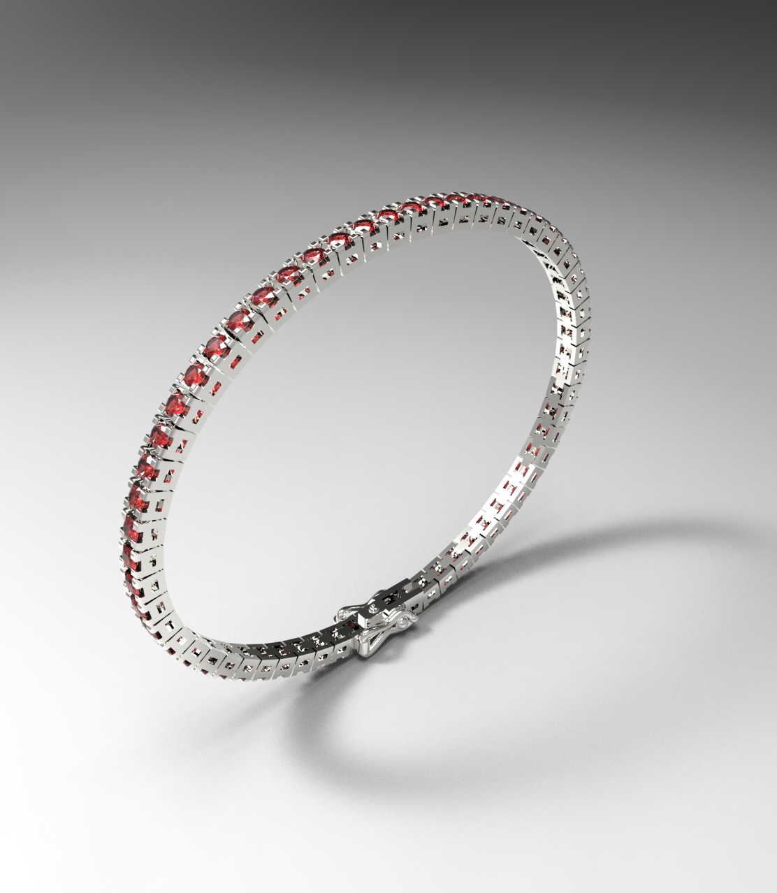 Bracciale Quadro Rubini